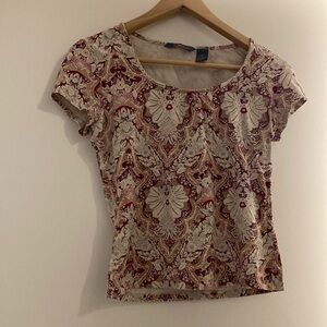 Hillard and Hanson Pink Paisley T-shirt